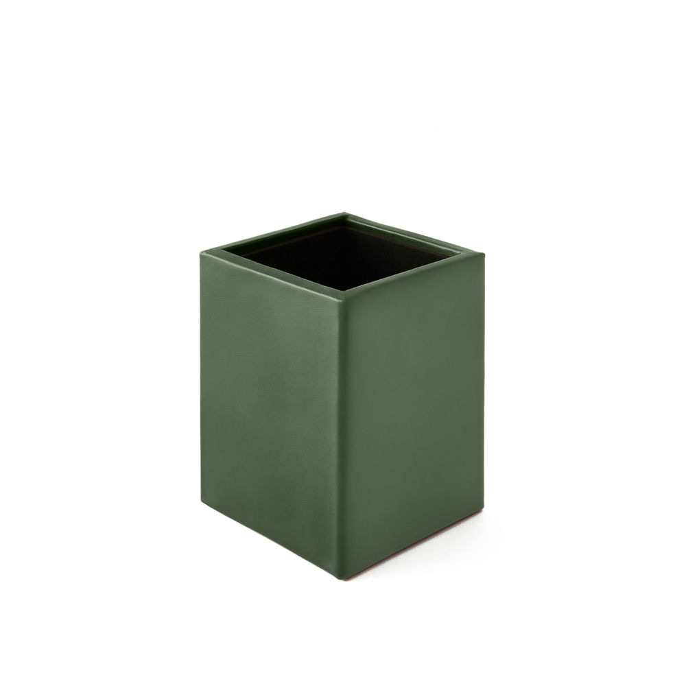 Portapenne da Scrivania Minerva di Eglooh - Cuoio Verde