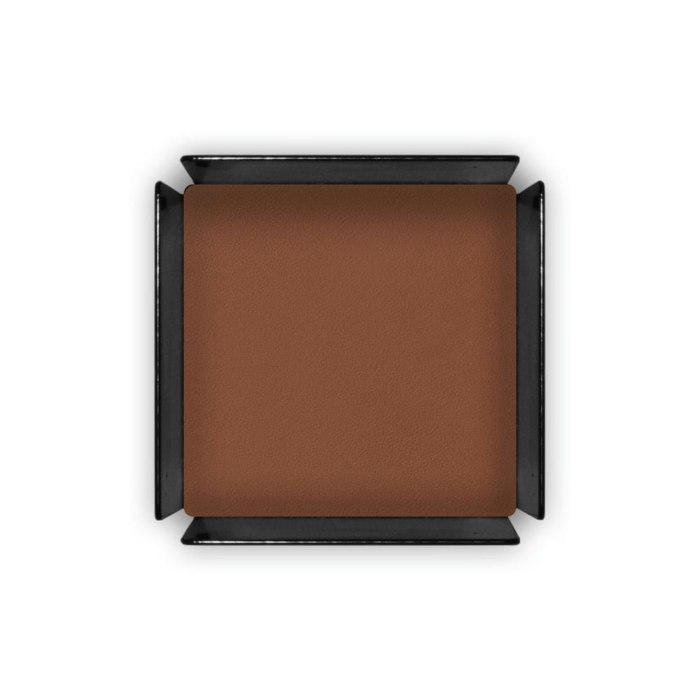 Portapenne da Scrivania Moire di Eglooh - Cuoio Marrone Naturale - Dettaglio Tappetino Interno