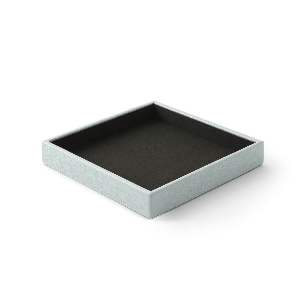 Svuotatasche Moderno in Pelle Atena Large di Eglooh - Vera Pelle Azzurro Ghiaccio