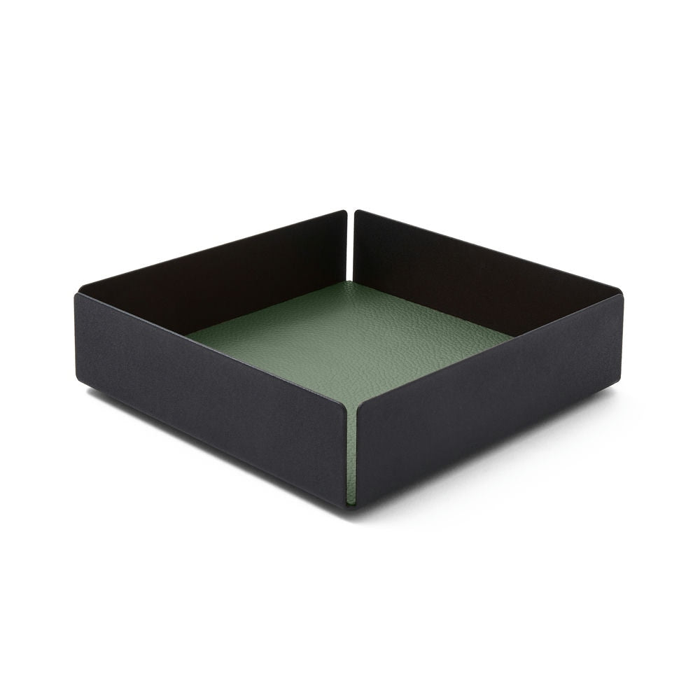 Svuotatasche Moderno in Pelle Dafne di Eglooh - Vera Pelle Verde Salvia