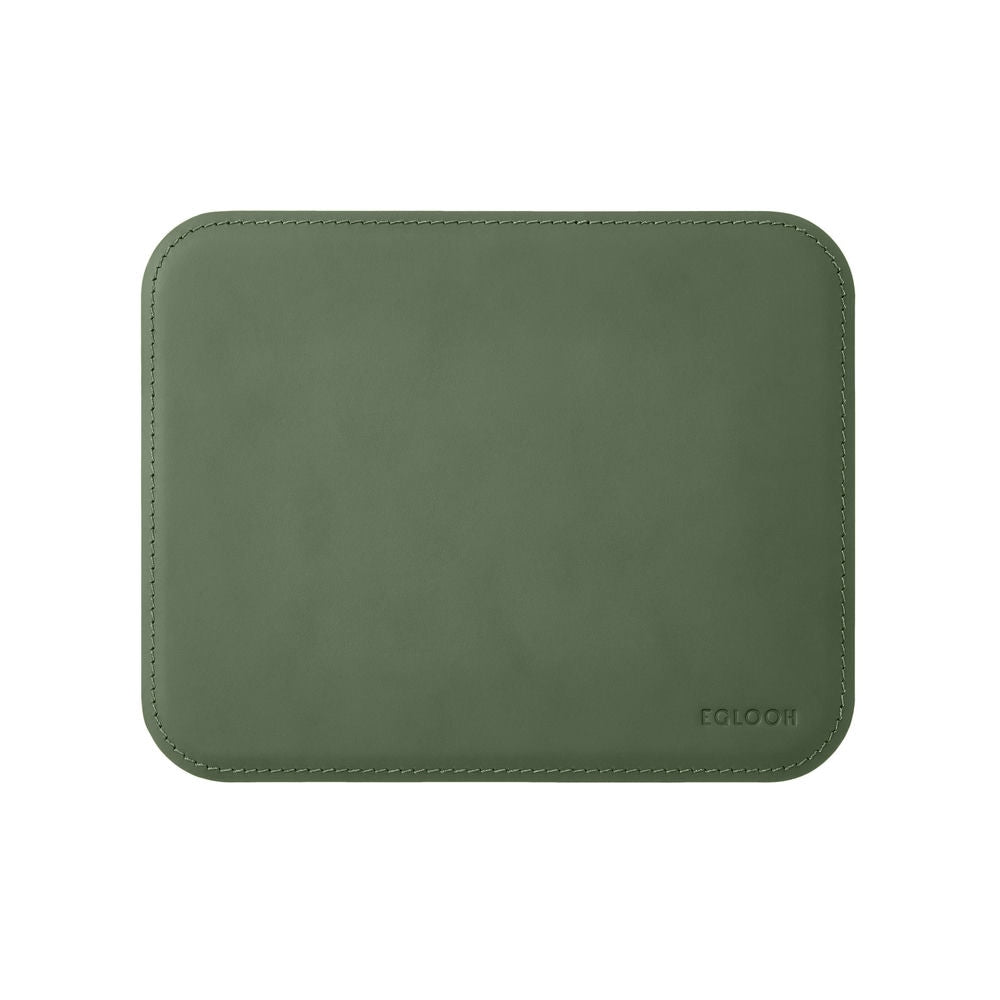 Tappetino Mouse Hermes di Eglooh - Cuoio Verde