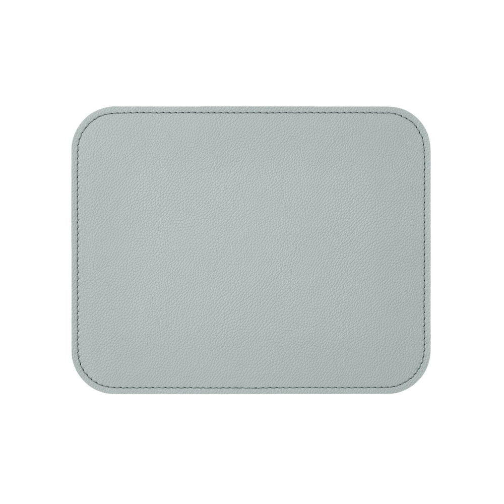 Tappetino Mouse in Pelle Oceano di Eglooh - Vera Pelle Azzurro Ghiaccio