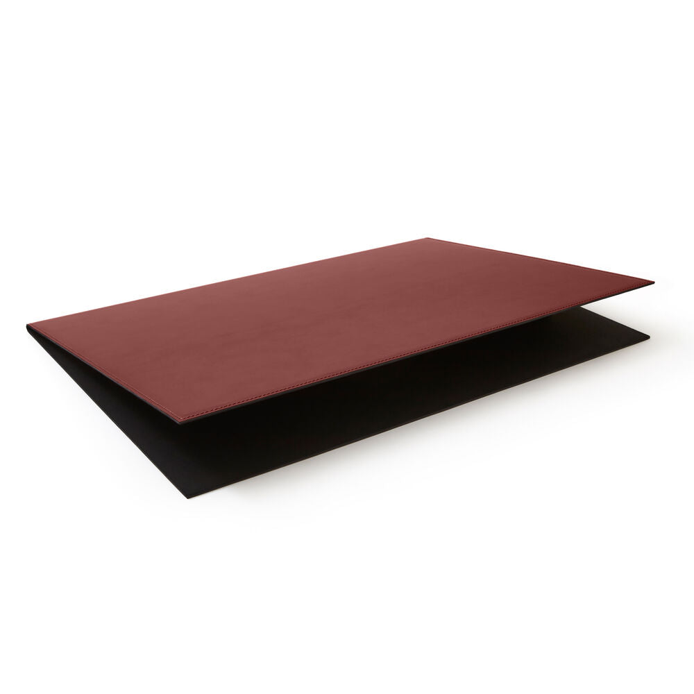 Sottomano Apribile Gemini di Eglooh - Cuoio Rosso Bordeaux