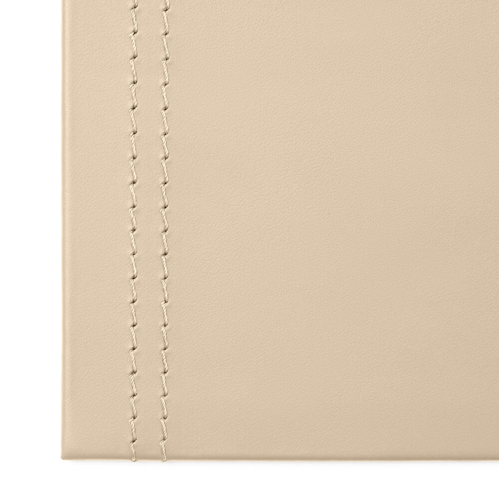 Sottomano Scrivania Clio di Eglooh - Cuoio Beige - Dettaglio Cucitura