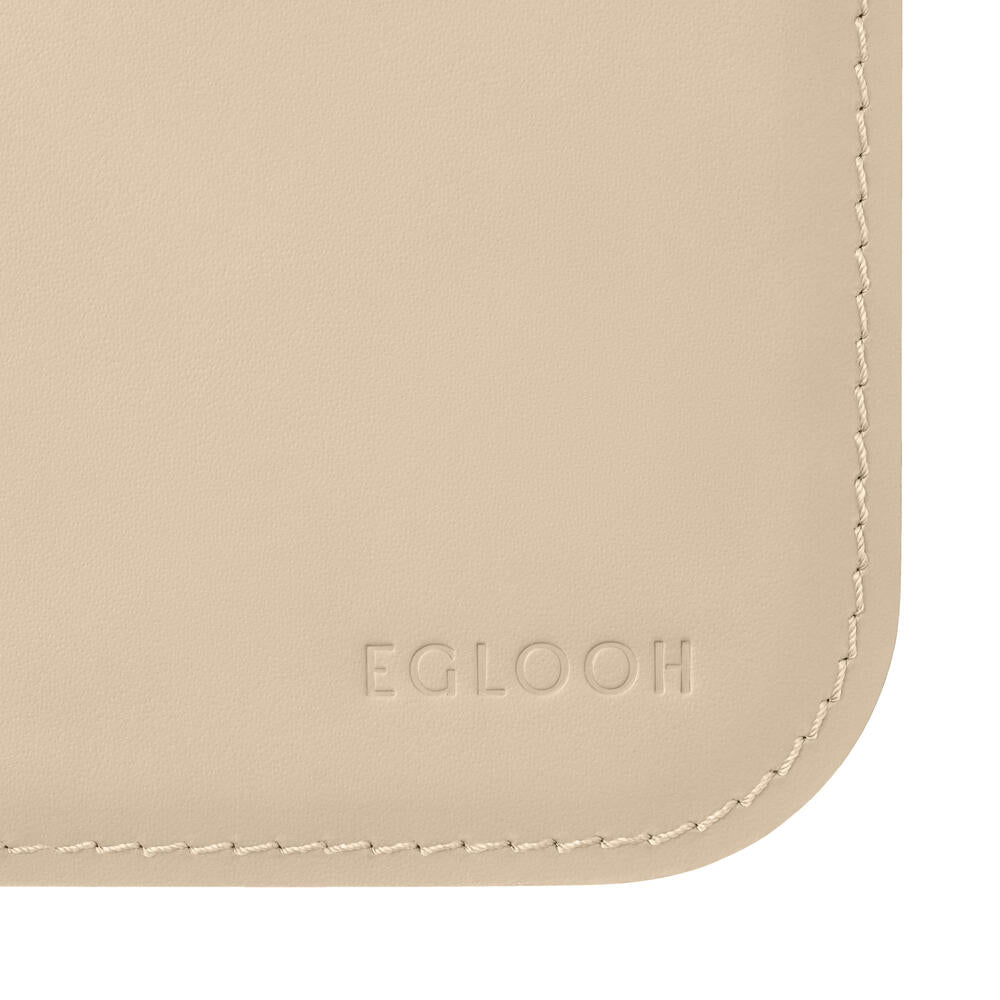 Sottomano Scrivania Hermes di Eglooh - Cuoio Beige - Dettaglio Cucitura