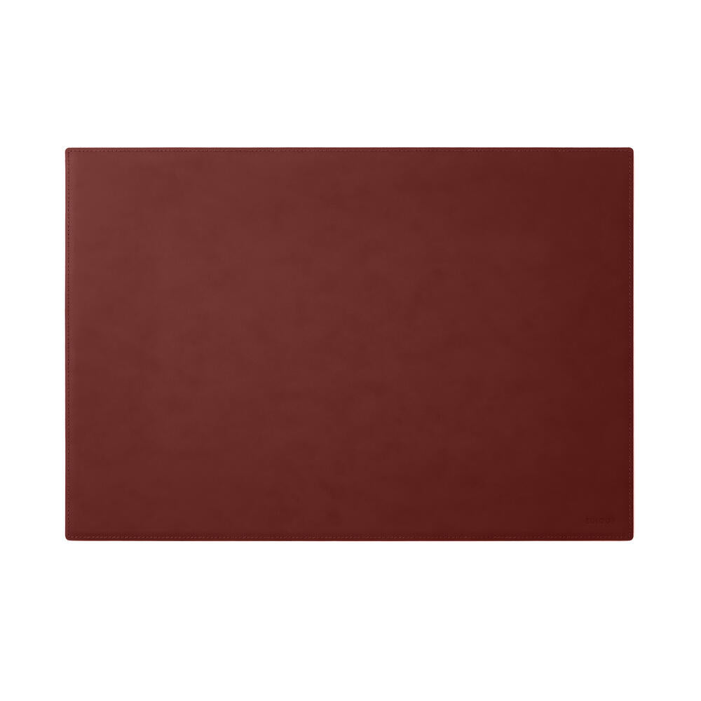Sottomano Scrivania Mercurio di Eglooh - Cuoio Rosso Bordeaux