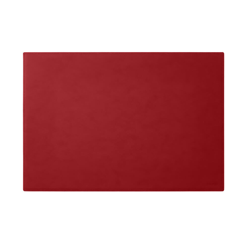 Sottomano Scrivania Mercurio di Eglooh - Cuoio Rosso Ferrari