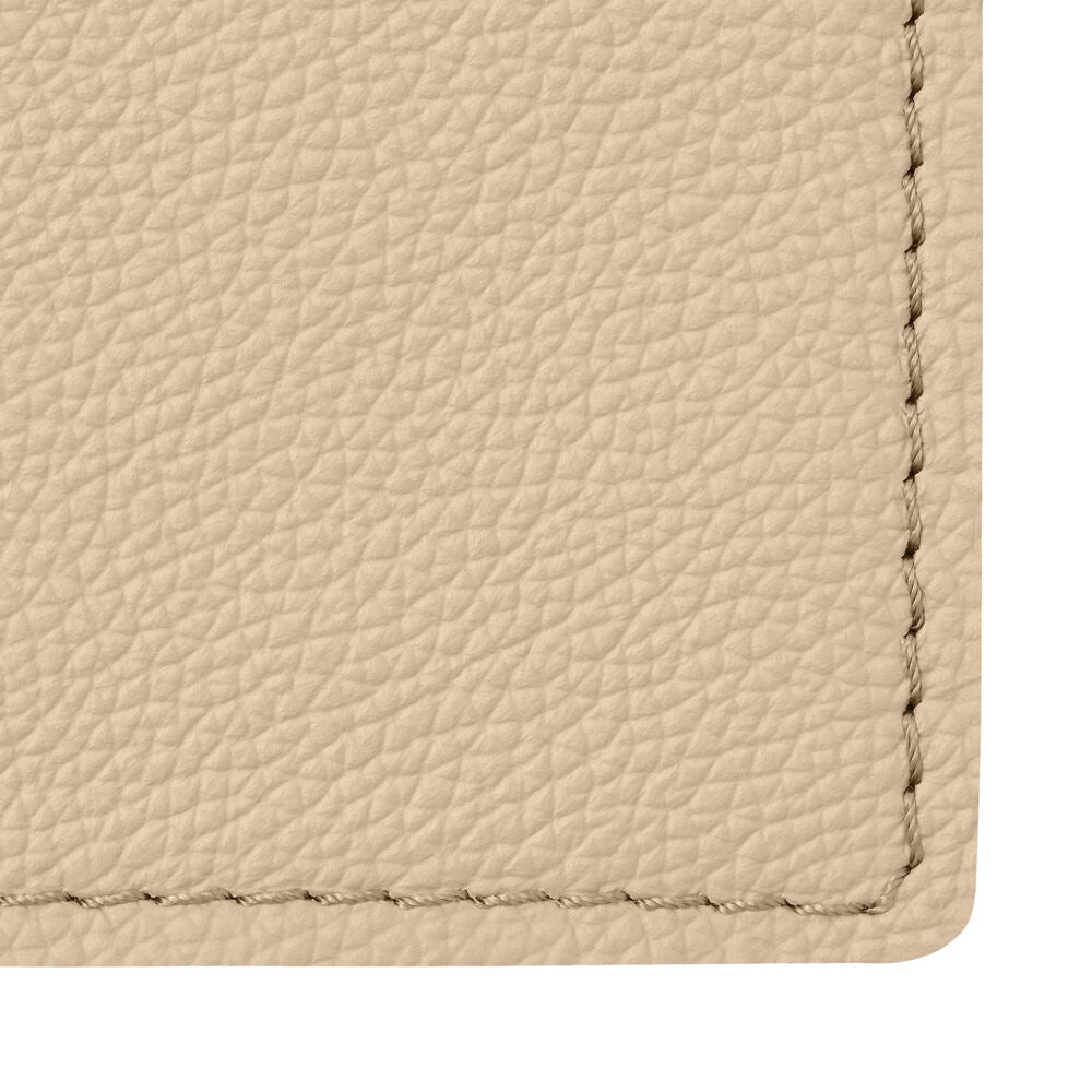 Sottomano in Pelle Palladio di Eglooh - Vera Pelle Beige - Dettaglio Cucitura