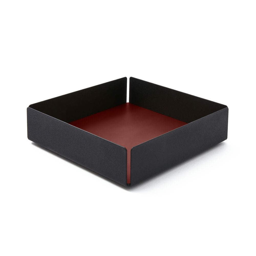 Svuotatasche Moderno Moire di Eglooh - Cuoio Rosso Bordeaux