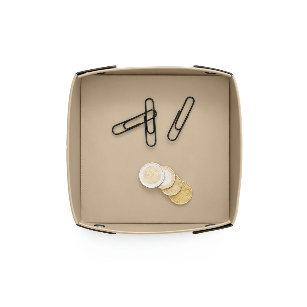 Svuotatasche Moderno Perseo di Eglooh - Cuoio Beige - Zoom Dall'Alto