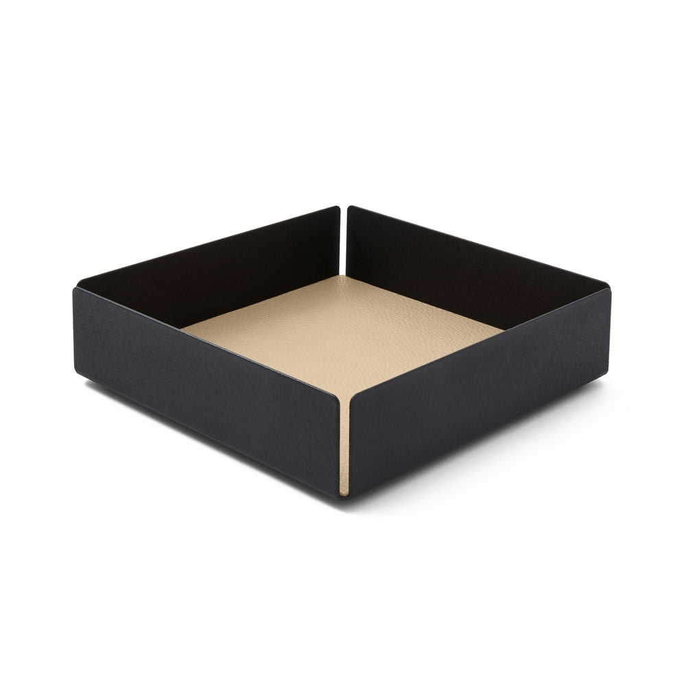 Svuotatasche Moderno in Pelle Dafne di Eglooh - Vera Pelle Beige