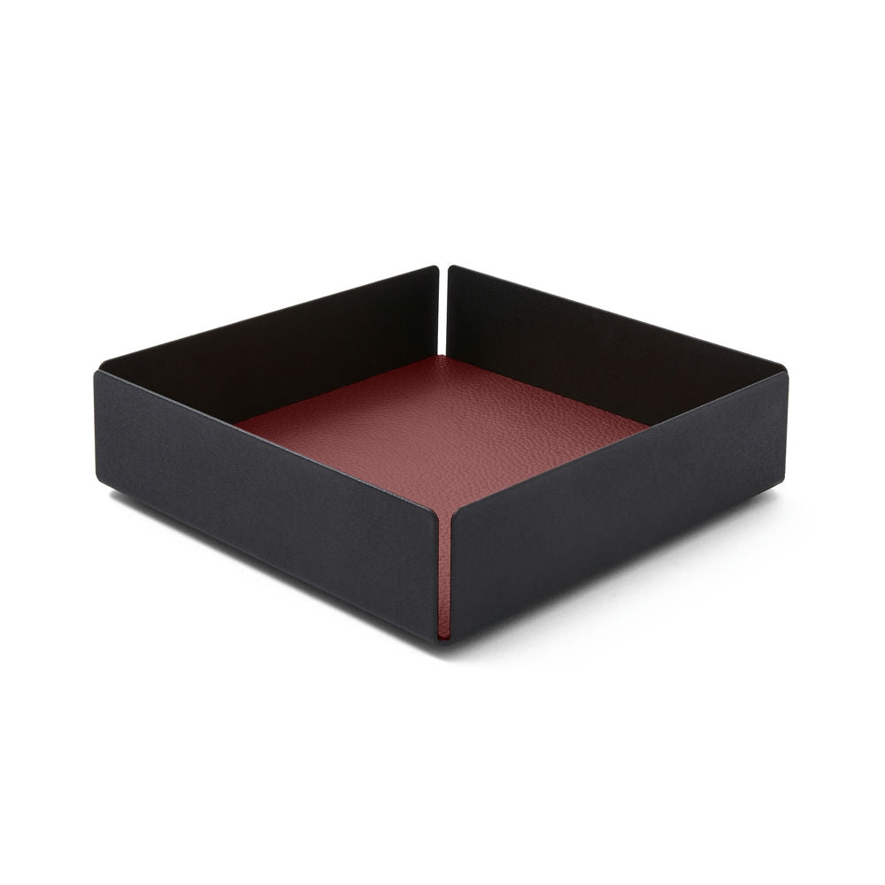 Svuotatasche Moderno in Pelle Dafne di Eglooh - Vera Pelle Rosso Bordeaux