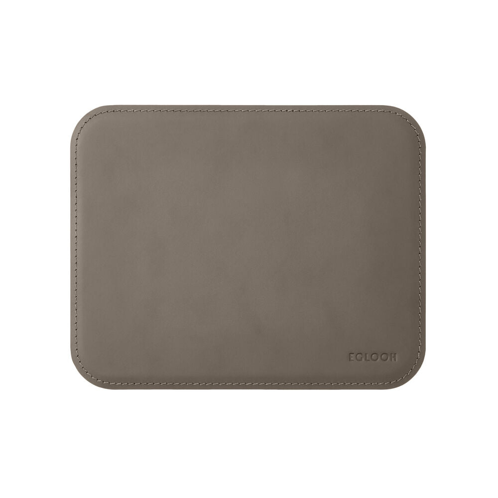 Tappetino Mouse Hermes di Eglooh - Cuoio Grigio Talpa
