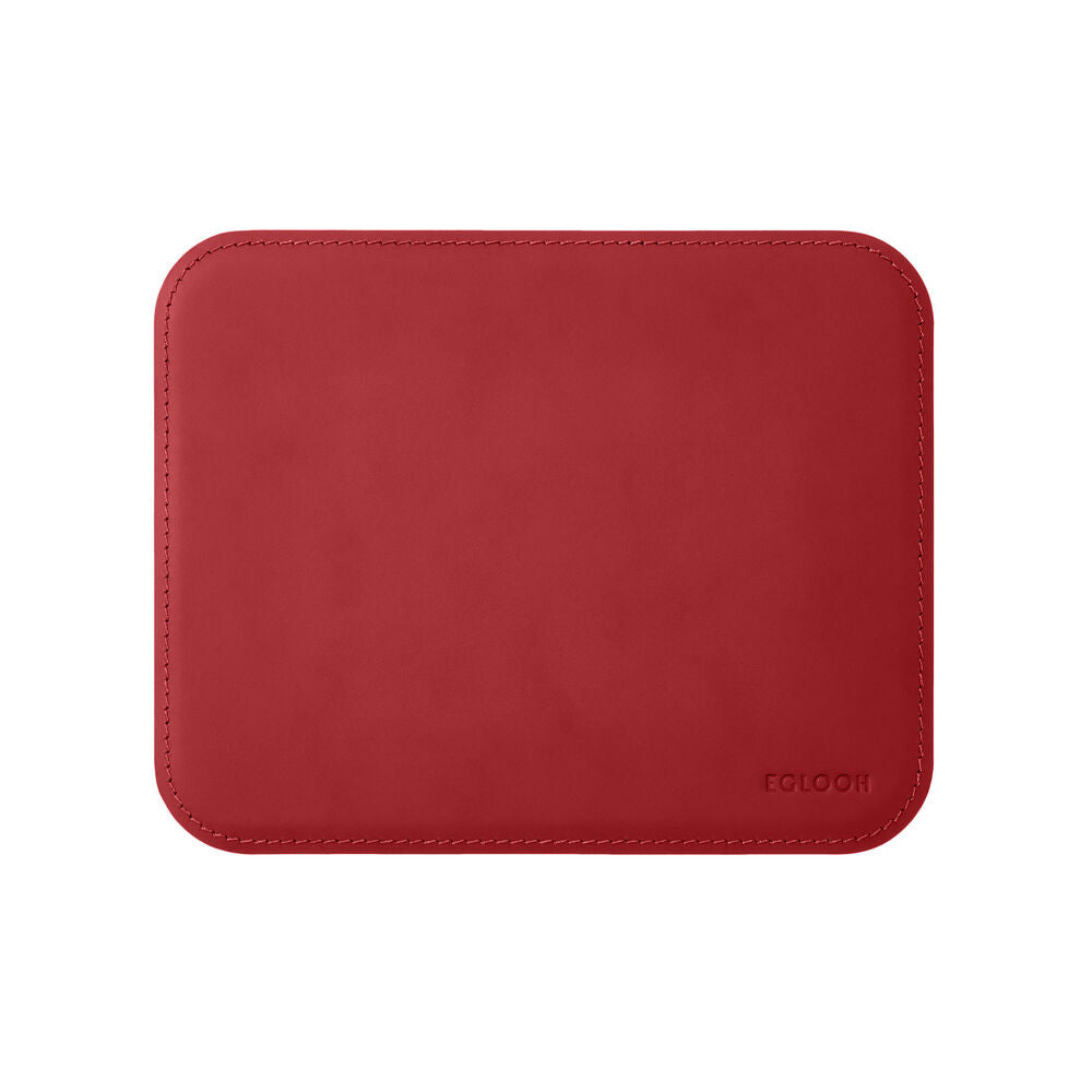 Tappetino Mouse Hermes di Eglooh - Cuoio Rosso Ferrari