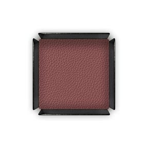 Portapenne in Pelle da Scrivania Dafne di Eglooh - Vera Pelle Rosso Bordeaux - Dettaglio Tappetino Interno