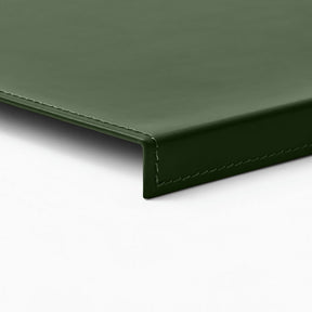 Sottomano Scrivania Calliope di Eglooh - Cuoio Verde - Dettaglio Cucitura