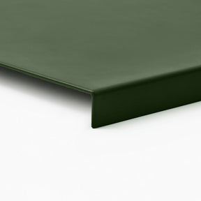 Sottomano Scrivania Talia di Eglooh - Cuoio Verde - Dettaglio Bordo