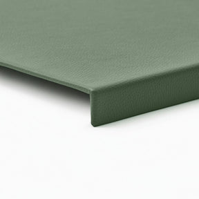 Sottomano in Pelle Adamantis di Eglooh - Vera Pelle Verde Salvia - Dettaglio Bordo