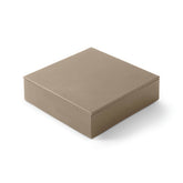 Svuotatasche Moderno con Coperchio Minerva di Eglooh - Cuoio Grigio Tortora