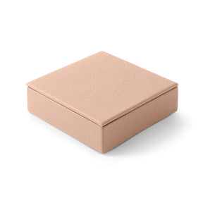 Svuotatasche Moderno in Pelle con Coperchio Atena di Eglooh - Vera Pelle Rosa Cipria