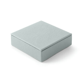 Svuotatasche Moderno in Pelle con Coperchio Atena di Eglooh - Vera Pelle Azzurro Ghiaccio