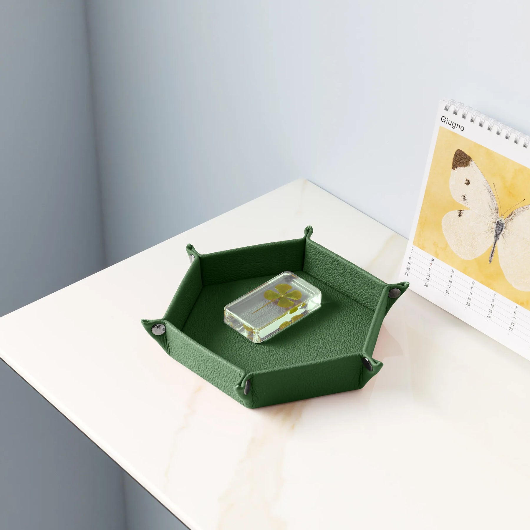 Taschenleerer Iris Sechseckiger