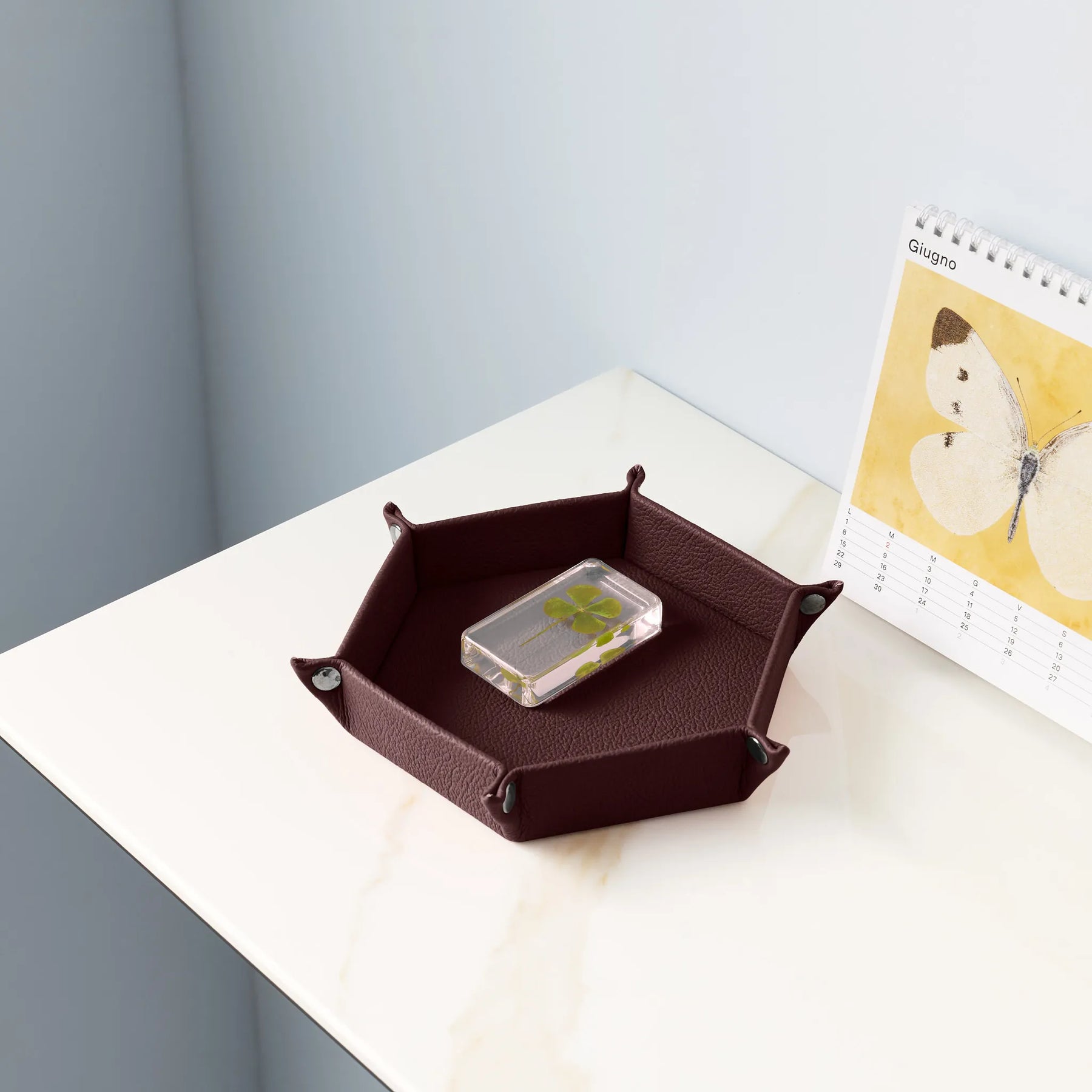 Taschenleerer Iris Sechseckiger