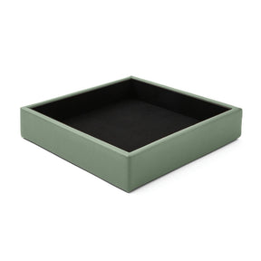 Svuotatasche Moderno in Pelle Atena di Eglooh - Vera Pelle Verde Salvia