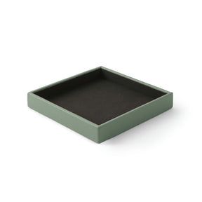 Svuotatasche Moderno in Pelle Atena Large di Eglooh - Vera Pelle Verde Salvia