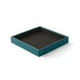 Svuotatasche Moderno in Pelle Atena Large di Eglooh - Vera Pelle Blu Petrolio