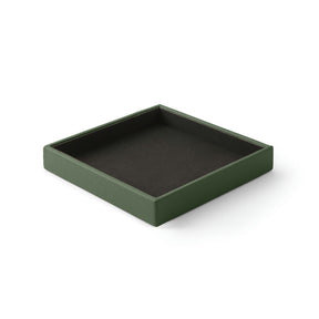 Svuotatasche Moderno in Pelle Atena Large di Eglooh - Vera Pelle Verde