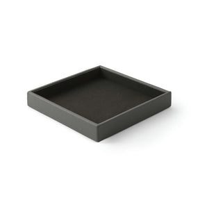 Svuotatasche Moderno in Pelle Atena Large di Eglooh - Vera Pelle Grigio Antracite