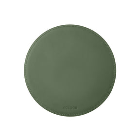 Tappetino Mouse Rotondo Atlante di Eglooh - Cuoio Verde