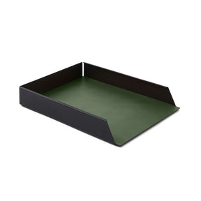 Vaschetta Portadocumenti Moire di Eglooh - Cuoio Verde