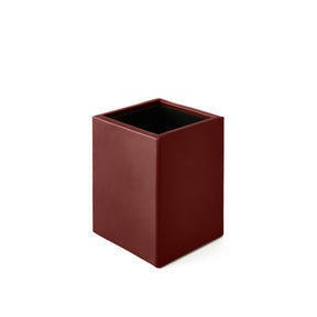 Portapenne da Scrivania Minerva di Eglooh - Cuoio Rosso Bordeaux