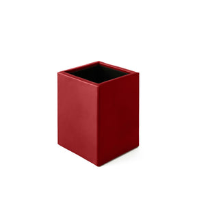 Portapenne da Scrivania Minerva di Eglooh - Cuoio Rosso Ferrari