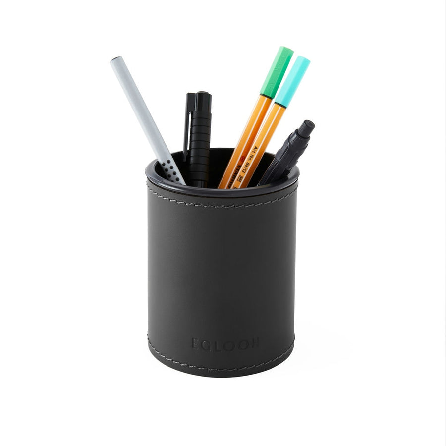 Eglooh - Sottomano Scrivania Ufficio In Cuoio Nero - Cm 50x35 - 6