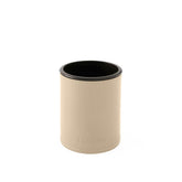 Portapenne da Scrivania Rotondo Orfeo di Eglooh - Cuoio Beige