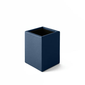 Portapenne in Pelle da Scrivania Atena di Eglooh - Vera Pelle Blu