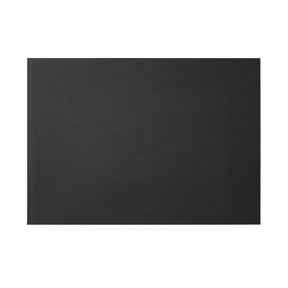 Sottomano Scrivania Clio Deluxe di Eglooh - Cuoio Nero e Cuciture Verdi