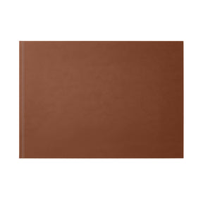 Sottomano Scrivania Clio Deluxe di Eglooh - Cuoio Marrone Naturale e Cuciture Bianche