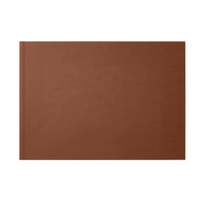 Sottomano Scrivania Clio Deluxe di Eglooh - Cuoio Marrone Naturale e Cuciture Rosse