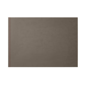 Sottomano Scrivania Clio Deluxe di Eglooh - Cuoio Grigio Talpa e Cuciture Rosse