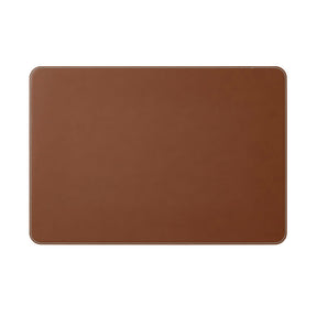 Sottomano Scrivania Hermes Deluxe di Eglooh - Cuoio Marrone Naturale e Cuciture Bianche