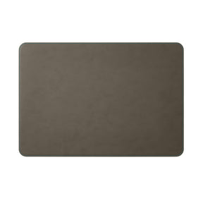 Sottomano Scrivania Hermes Deluxe di Eglooh - Cuoio Grigio Talpa e Cuciture Azzurre