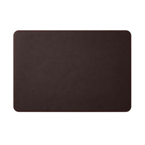 Sottomano Scrivania Hermes Deluxe di Eglooh - Cuoio Marrone Scuro e Cuciture Rosse