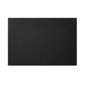 Sottomano Scrivania Mercurio Deluxe di Eglooh - Cuoio Nero e Cuciture Azzurre