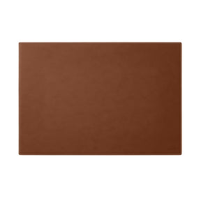 Sottomano Scrivania Mercurio Deluxe di Eglooh - Cuoio Marrone Naturale e Cuciture Bianche