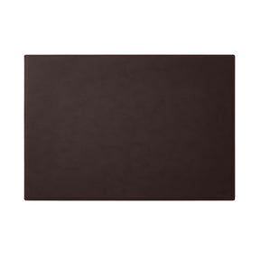 Sottomano Scrivania Mercurio Deluxe di Eglooh - Cuoio Marrone Scuro e Cuciture Rosse