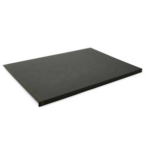 Sottomano Scrivania Urania Deluxe di Eglooh - Cuoio Grigio Antracite e Cuciture Gialle